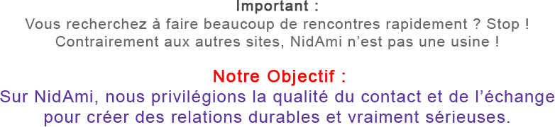 Rencontre vraiment sérieuse